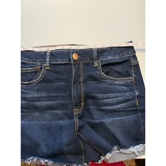 American Eagle Super Stretch Hi-Rise Shortie Women's Size 12 Cutoff Shorts - Picture 3 of 7